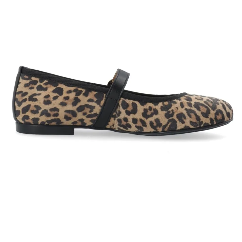 Leopard Print Mary Jane Ballerinaer