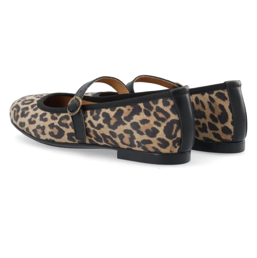 Leopard Print Mary Jane Ballerinaer