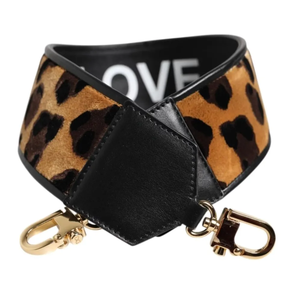 Leopard Print Vendbar Taskestrop