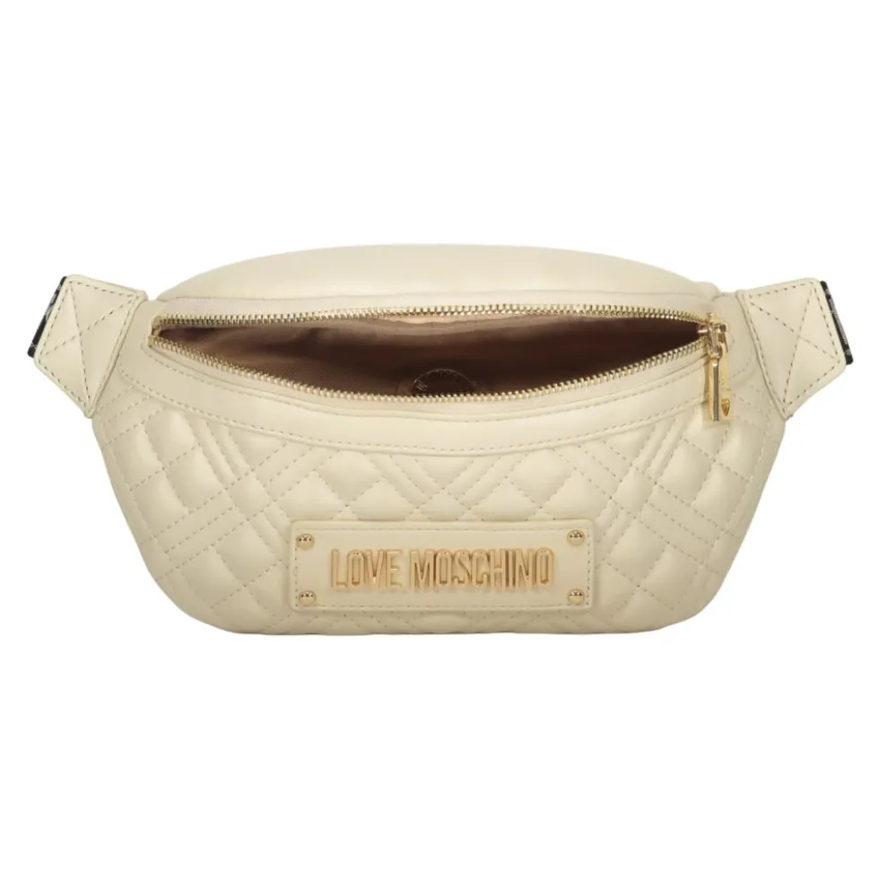 Lettering Logo Quilted Belt Bag