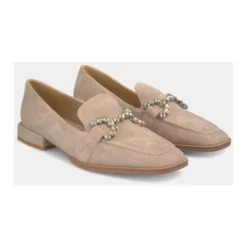 Loafer med rhinestone spænder