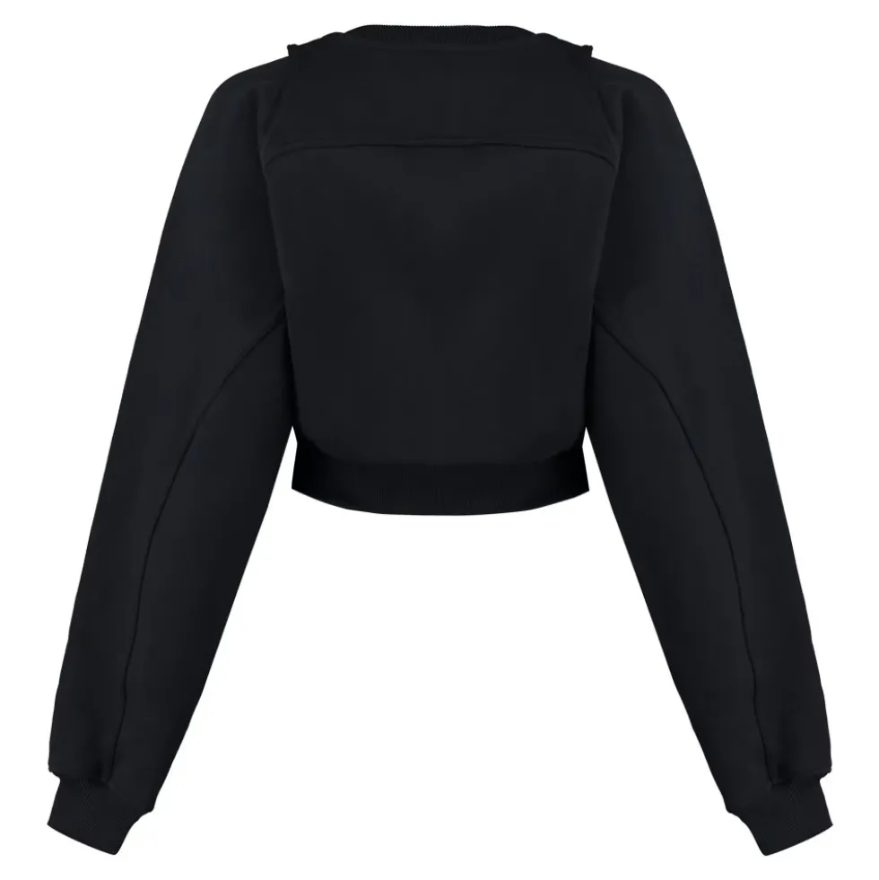 Logo Detalje Bomulds Sweatshirt