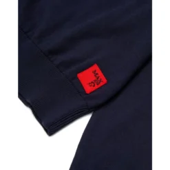 Maglia girocollo in tessuto e logo