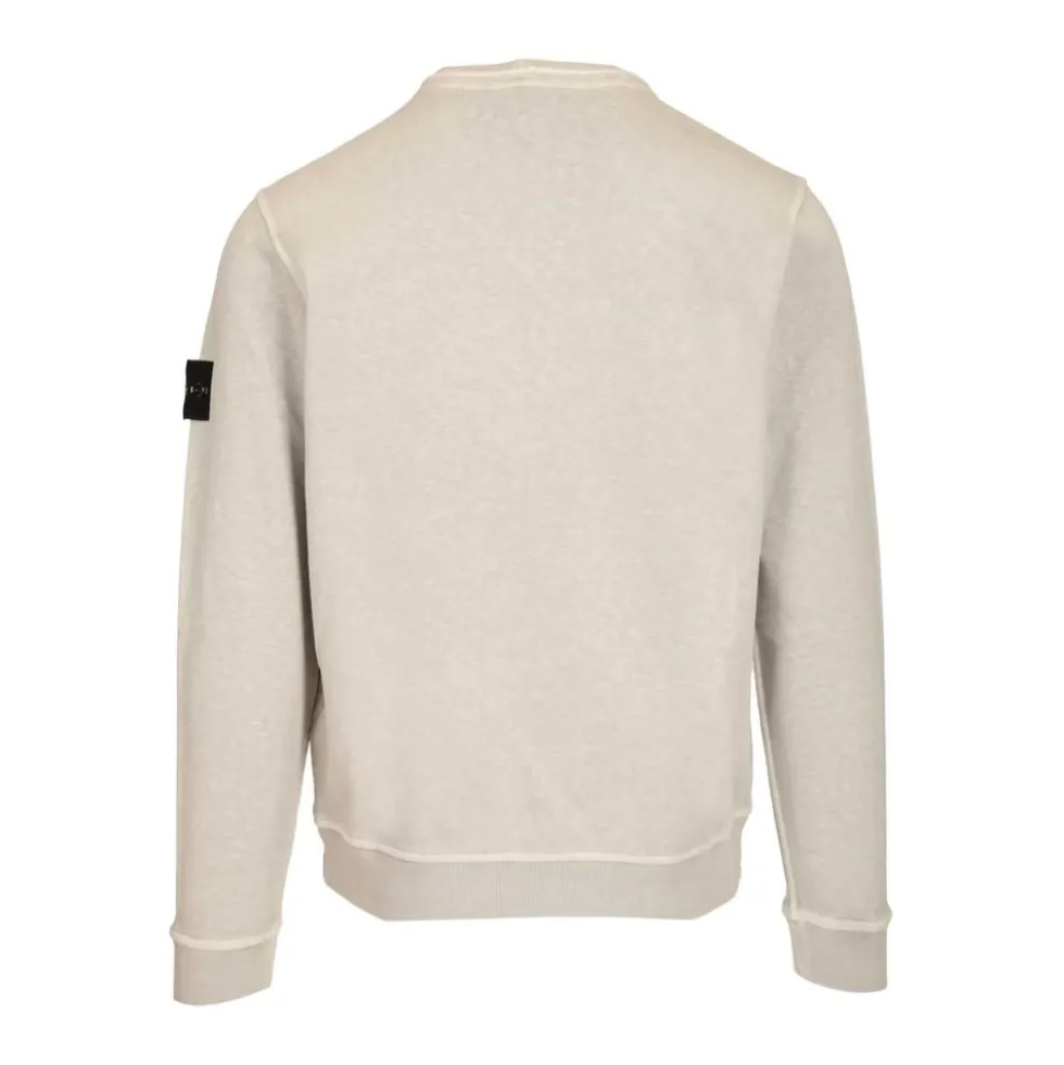 Malfilé Fleece 'Old' Effect Crewneck Sweatshirt