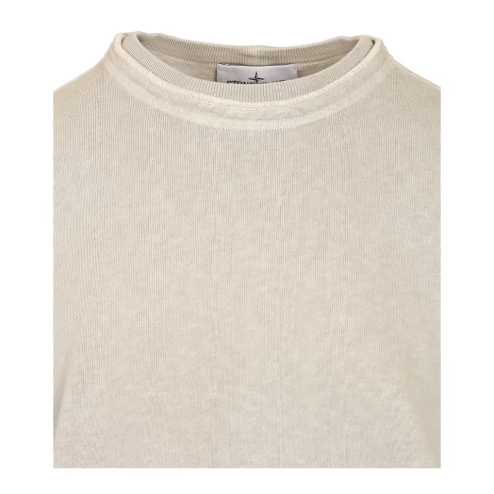 Malfilé Fleece 'Old' Effect Crewneck Sweatshirt