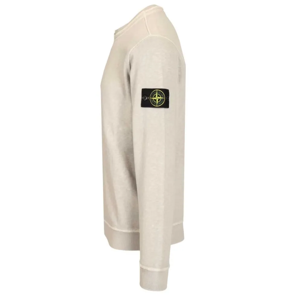 Malfilé Fleece 'Old' Effect Crewneck Sweatshirt
