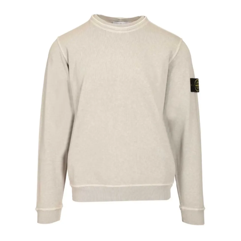 Malfilé Fleece 'Old' Effect Crewneck Sweatshirt