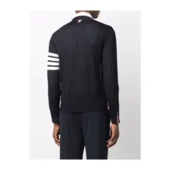 Merinould 4-Bar Klassisk V-hals Cardigan