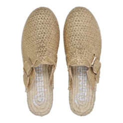Metallic Grå Sandaler med Lukket Tå