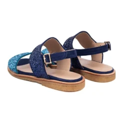 Midnight Blue Glitter Bølge Sandal