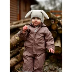 Mikk-Line - PU Rain Set W. Susp. , 33145NOOS - Burlwood