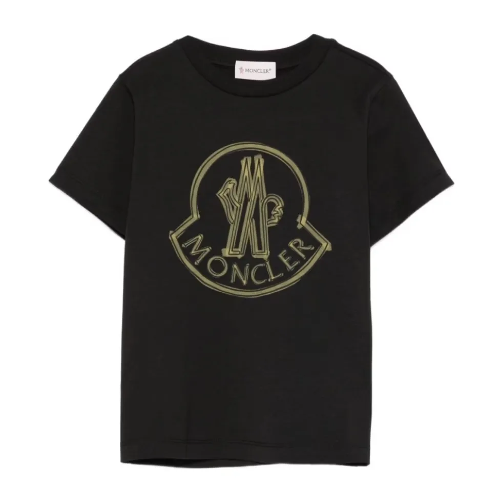 MONCLER KIDS T-shirts og Polos Sort