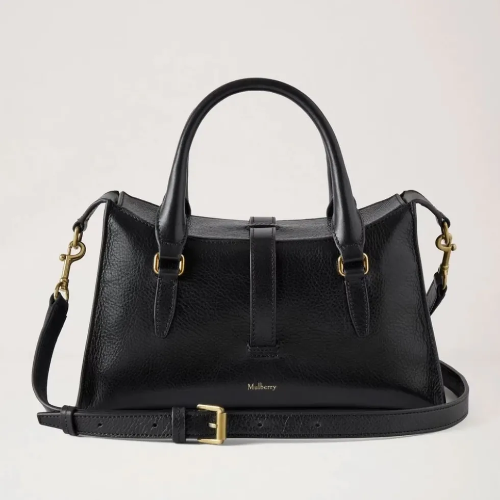 Mulberry - Small Roxanne, Black High Shine Leather