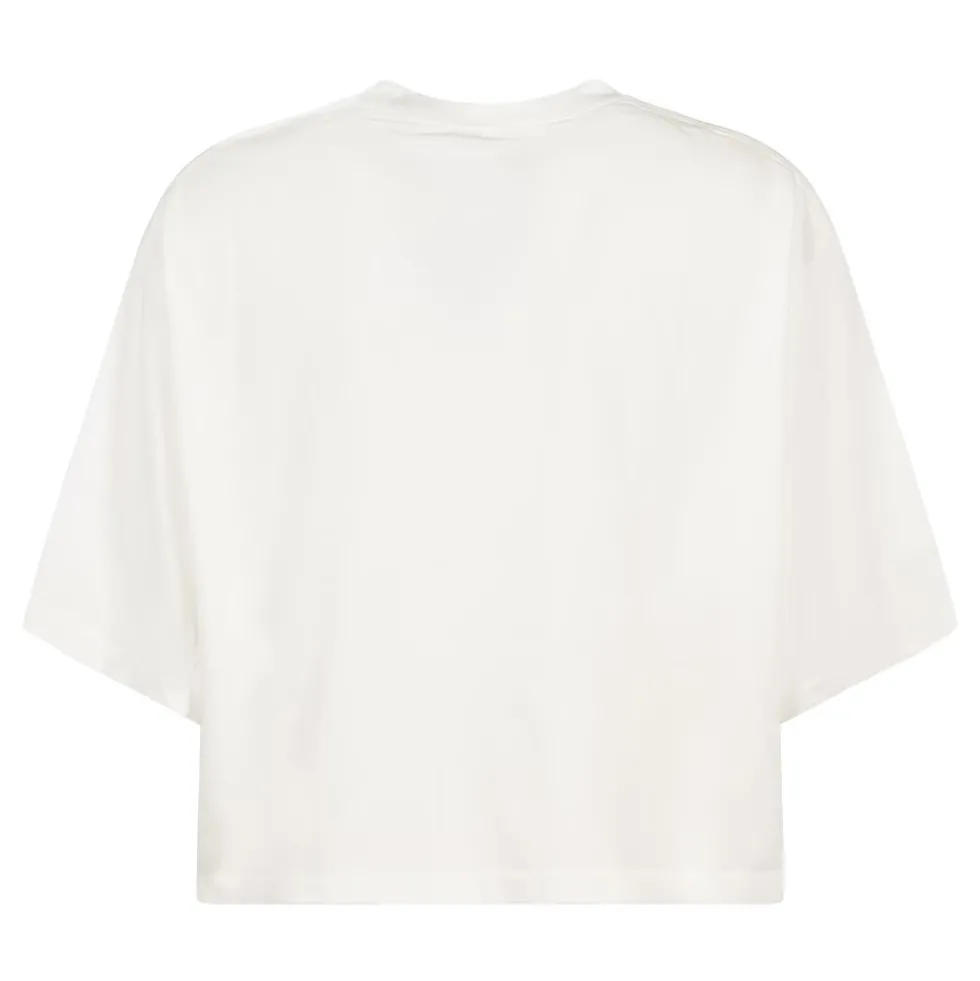 Myers Cropped Tee med Indrammet Monogram
