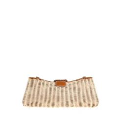 Nathalie Woven Wicker Clutch