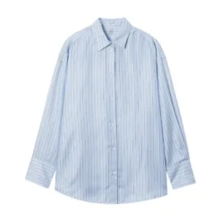 Oversized Stribet Skjorte