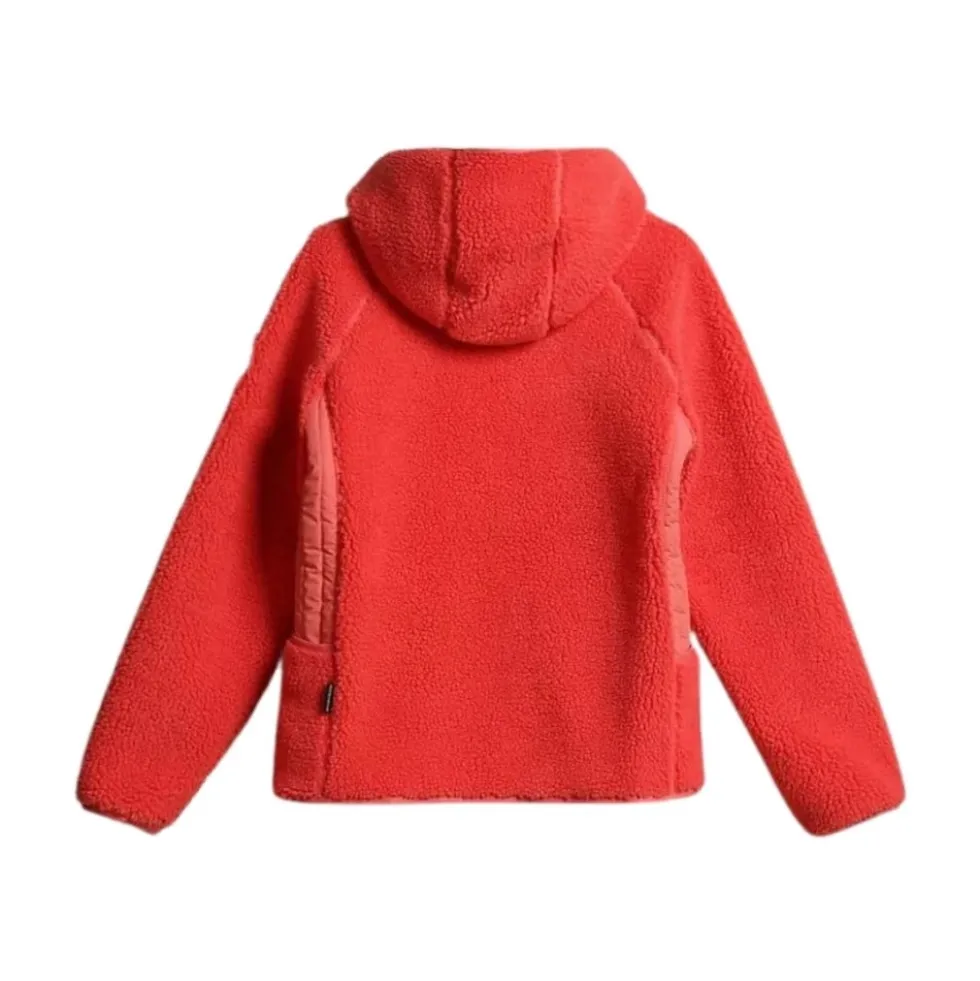 Pink Yupik Fleece Hoodie med Lynlås