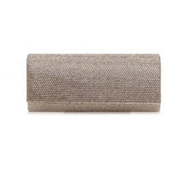 Pochette rigida rivestita di micro strass