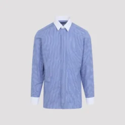 Poplin Track Stripe Contrast Classic Fit Skjorte