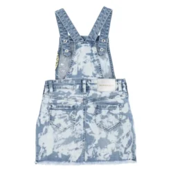 Printed Cotton Denim Salopette