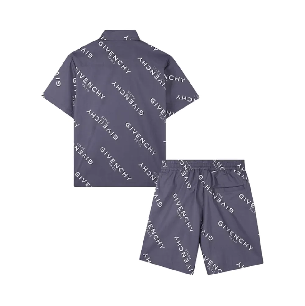 Print Shirt and Shorts Sæt