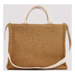 Raffia East-West Tote Bag