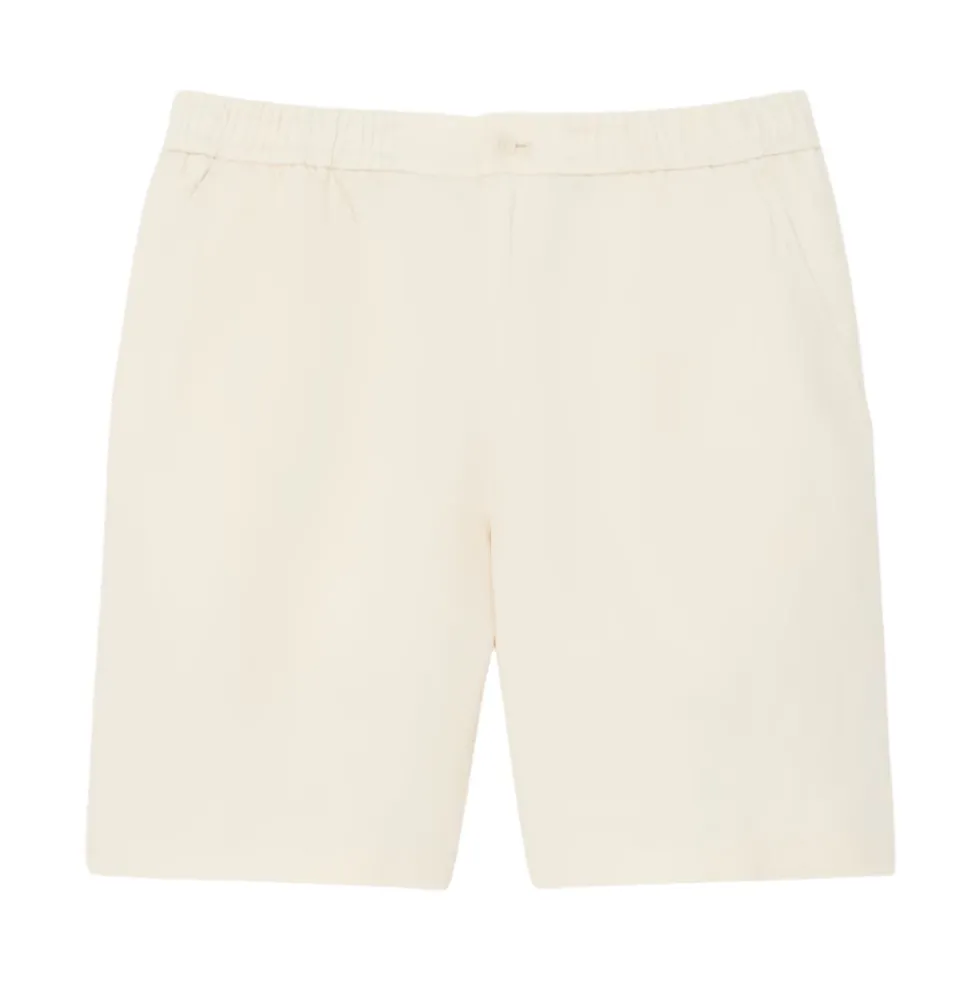 Regular Fit Shorts i Twill med Hør