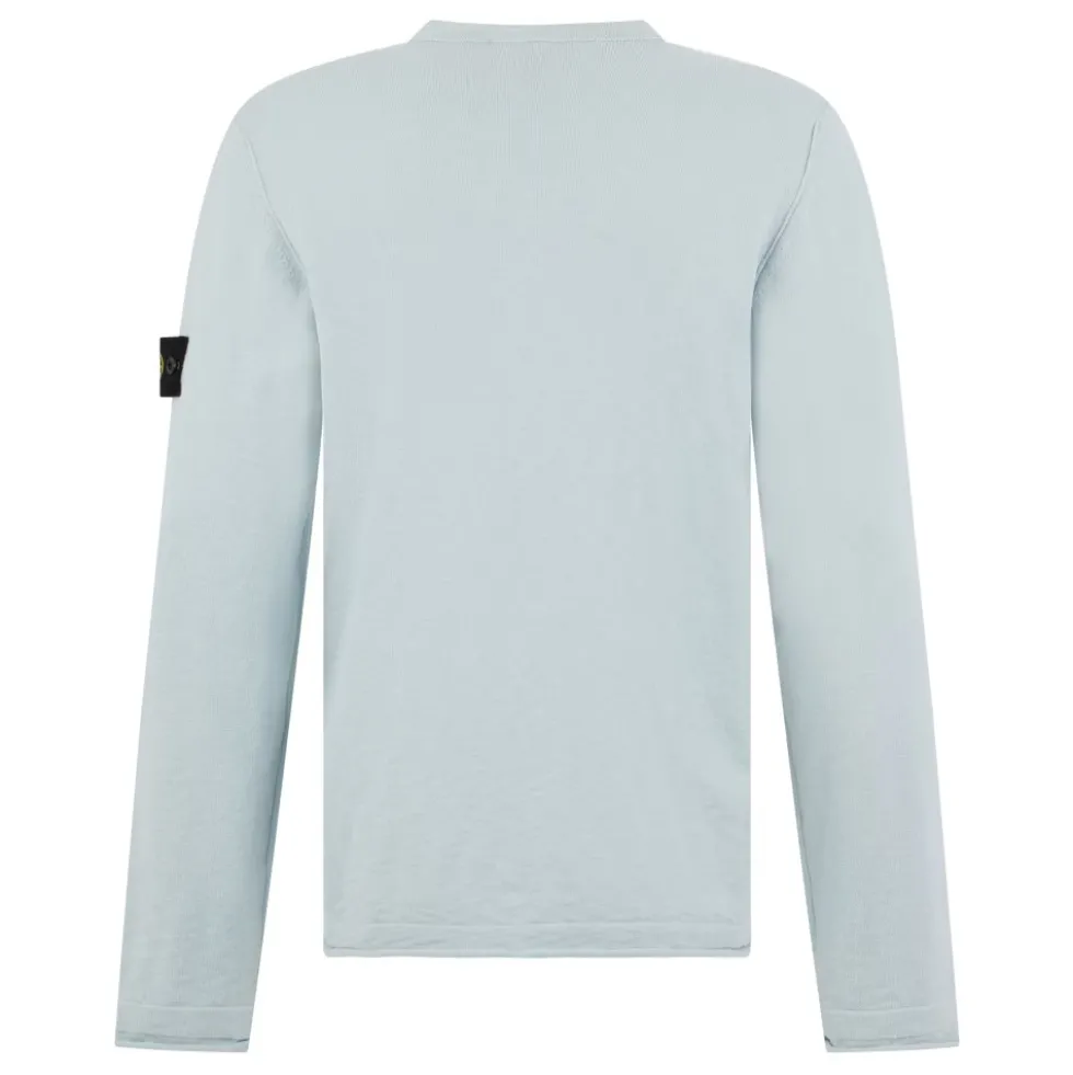 Ribstrikket sweater i bomuld og nylon