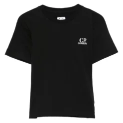 Ribstrikket T-shirt med Rund Hals