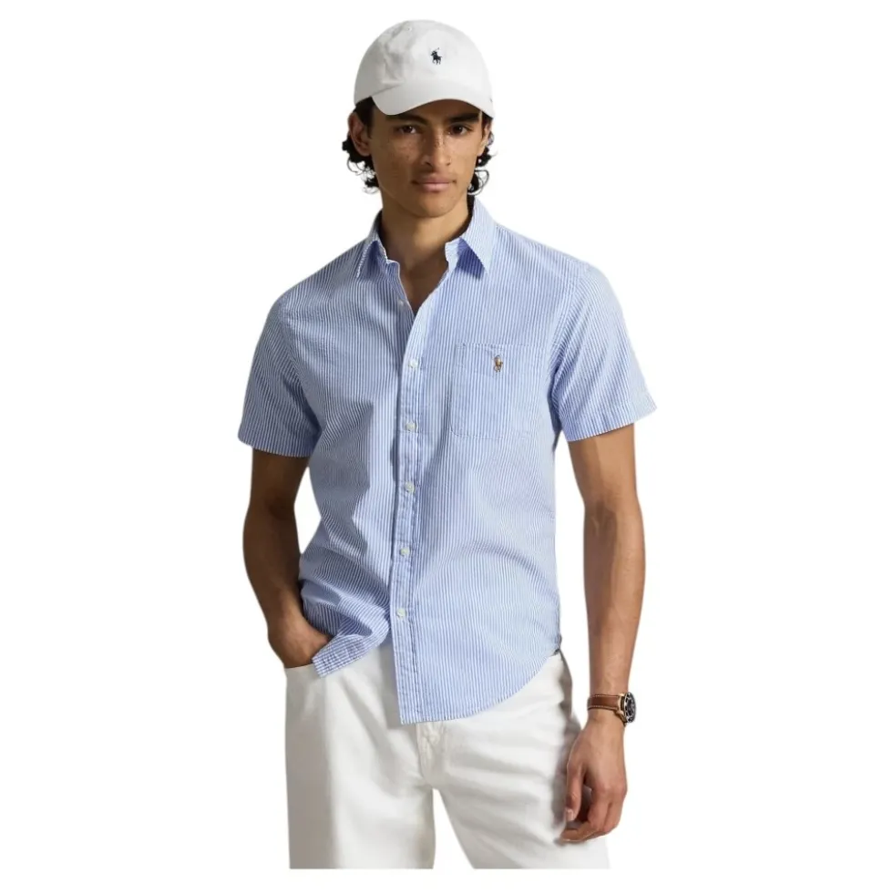 RL Prepster Custom Fit Seersucker Shirt