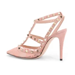 Rockstud Lace Pump med remme 100 mm