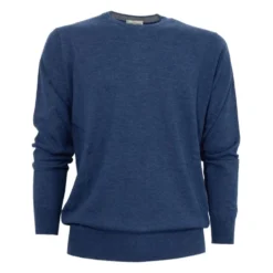 Royal Blue Cashmere Silk Sweater Slim Fit
