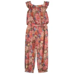 Ruffled Floral Playsuit