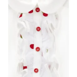 Ruffle T-shirt med jordbærprint