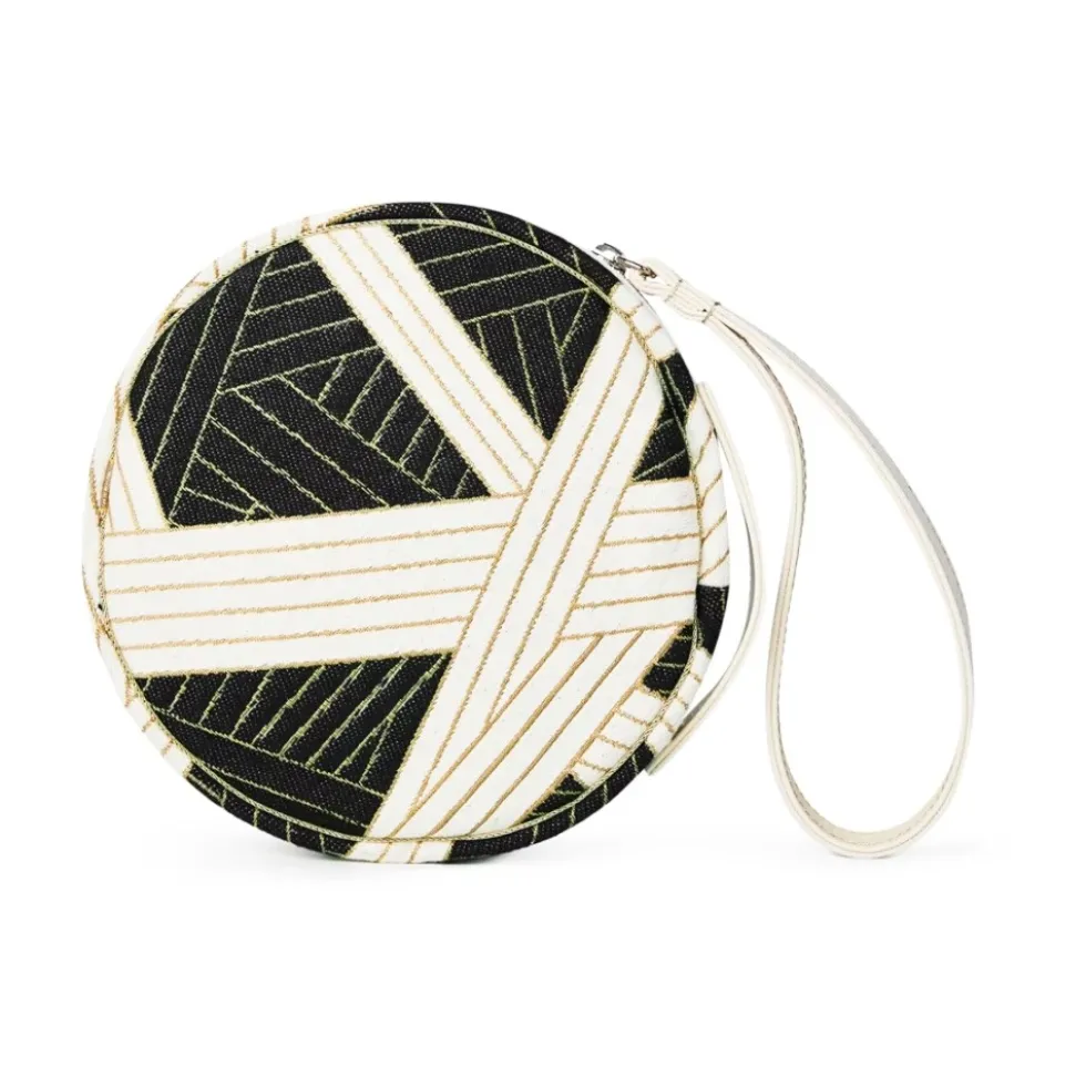 Rund Beauty Clutch Taske Sort