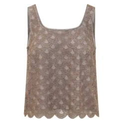 Scallop Sequin Top