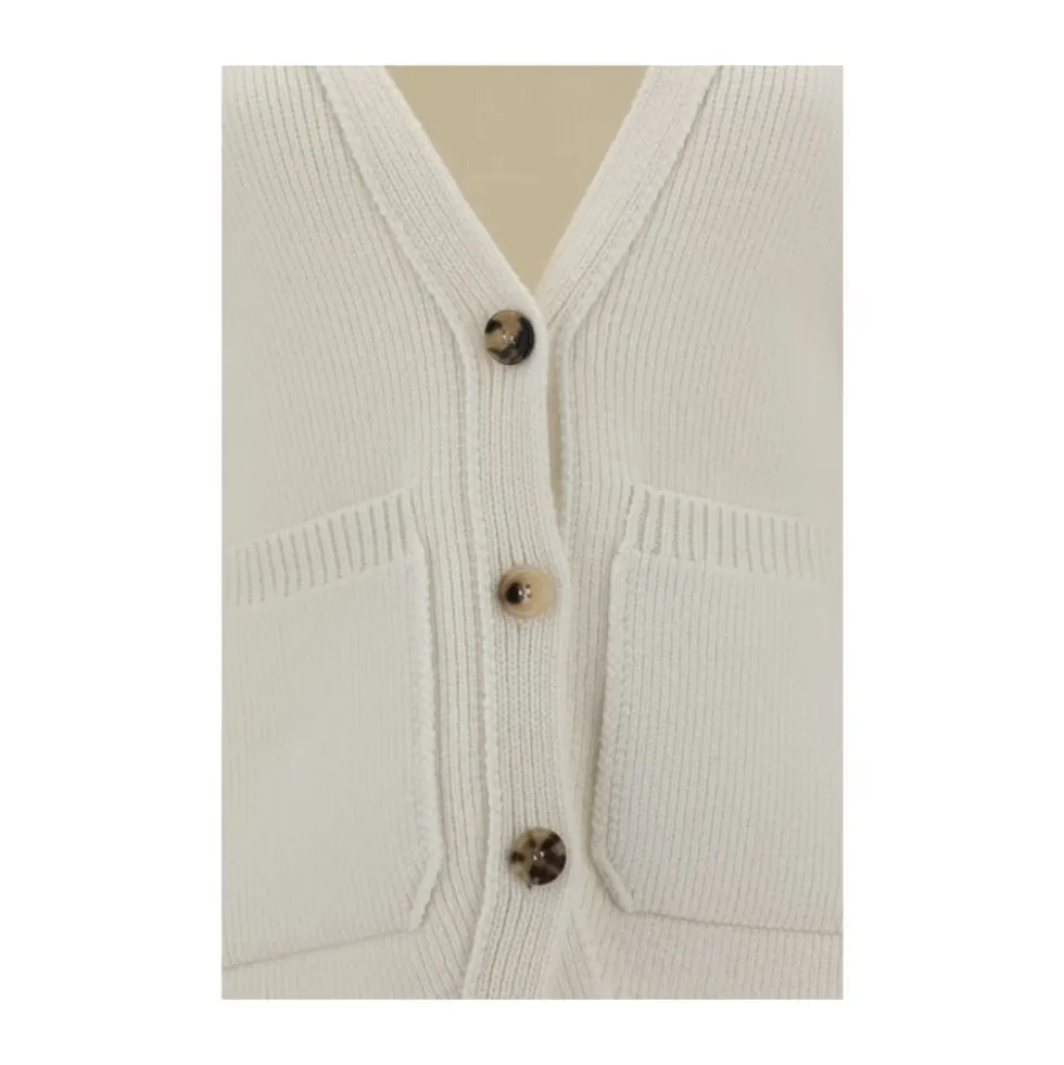 Scarlet Cashmere Cardigan med V-udskæring