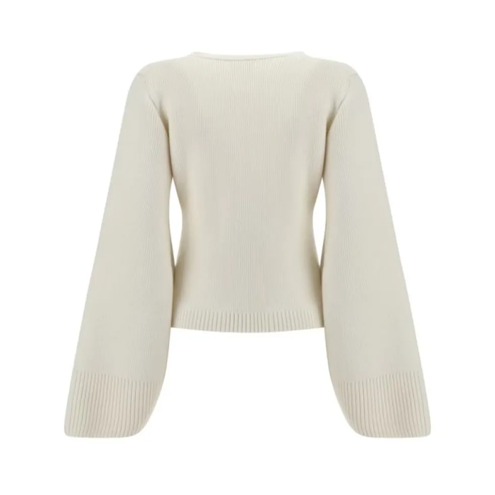 Scarlet Cashmere Cardigan med V-udskæring