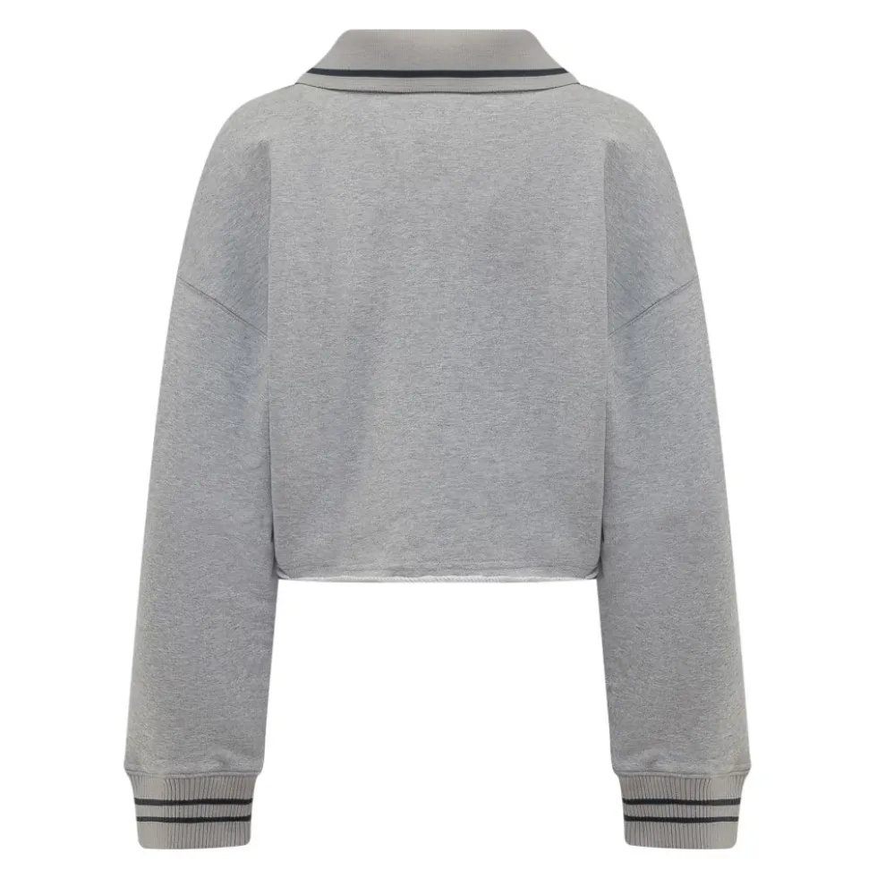 Script Crop Sweatshirt