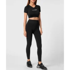 Seamless Cropped T-shirt V-Neck