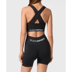 Seamless Wide Straps Sport Bra Logo