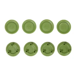Set of 8 wheel caps in assorted colours