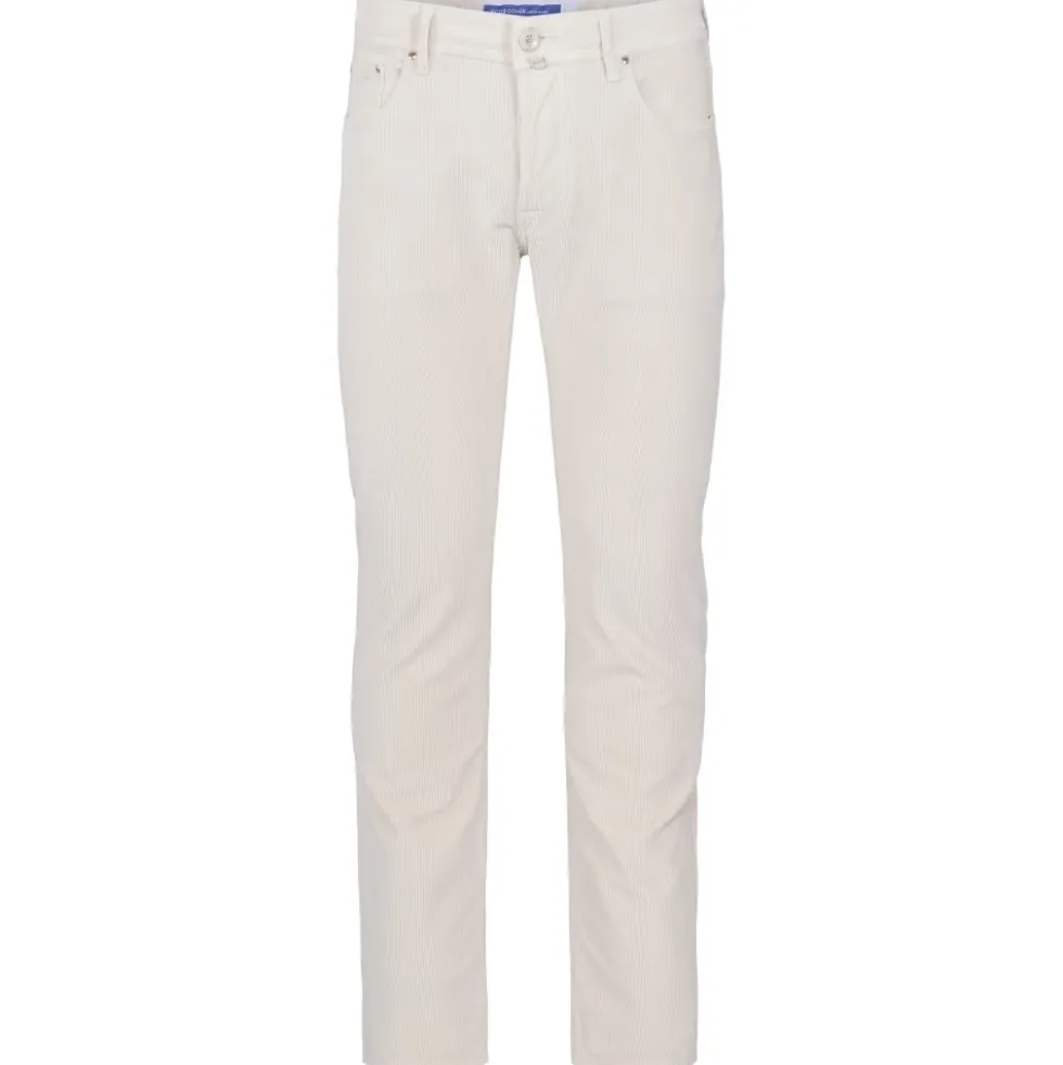 Slim Fit Bard Bukser med Broderi