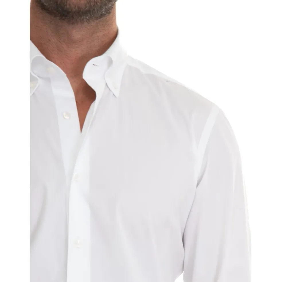 Slim Fit Casual Skjorte med Knapper