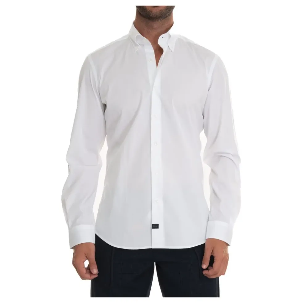 Slim Fit Casual Skjorte med Knapper