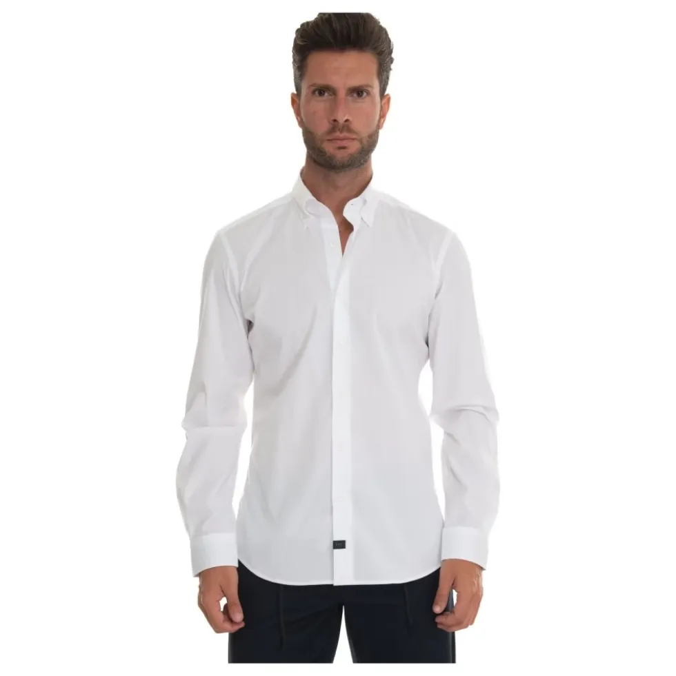 Slim Fit Casual Skjorte med Knapper