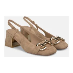 Slingback sko med spænde