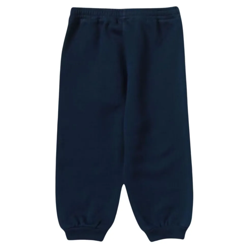 Slip-On Bukser med Logo Broderi