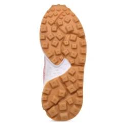 Sneakers i ruskind og teknisk stof