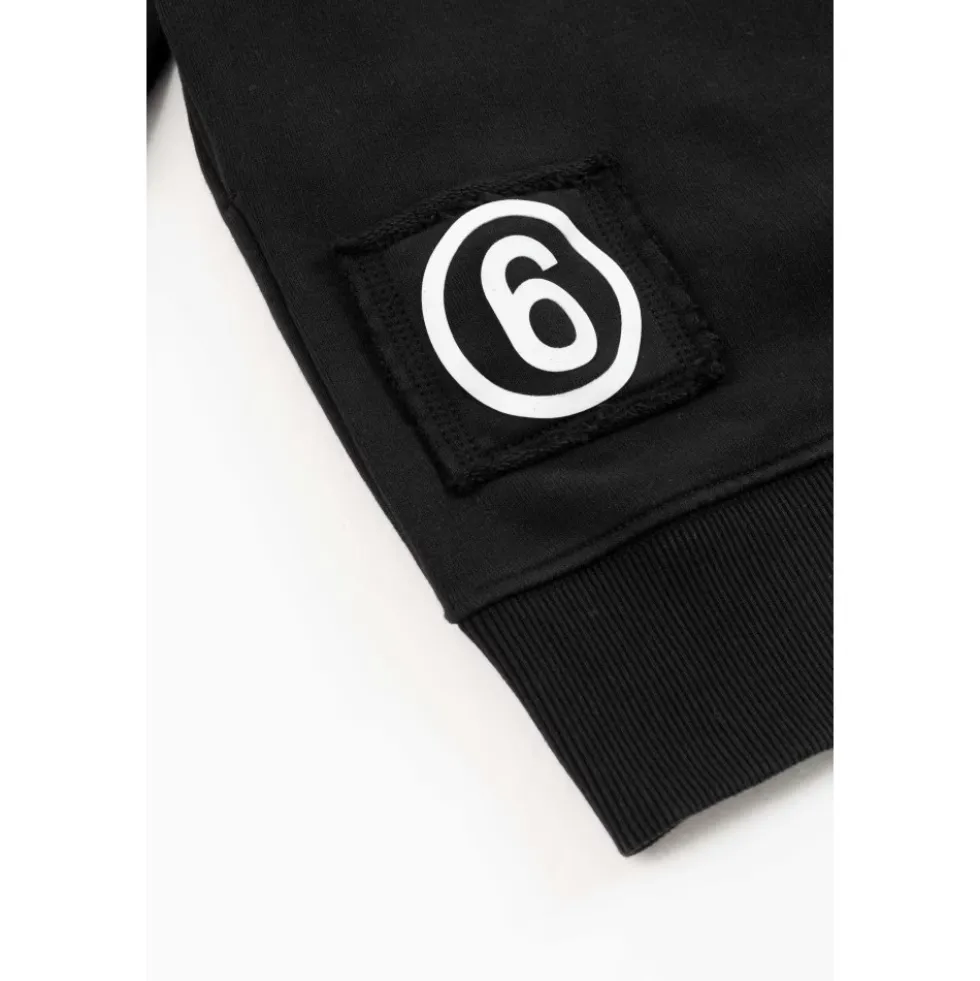 Sort bomuld langærmet kjole
